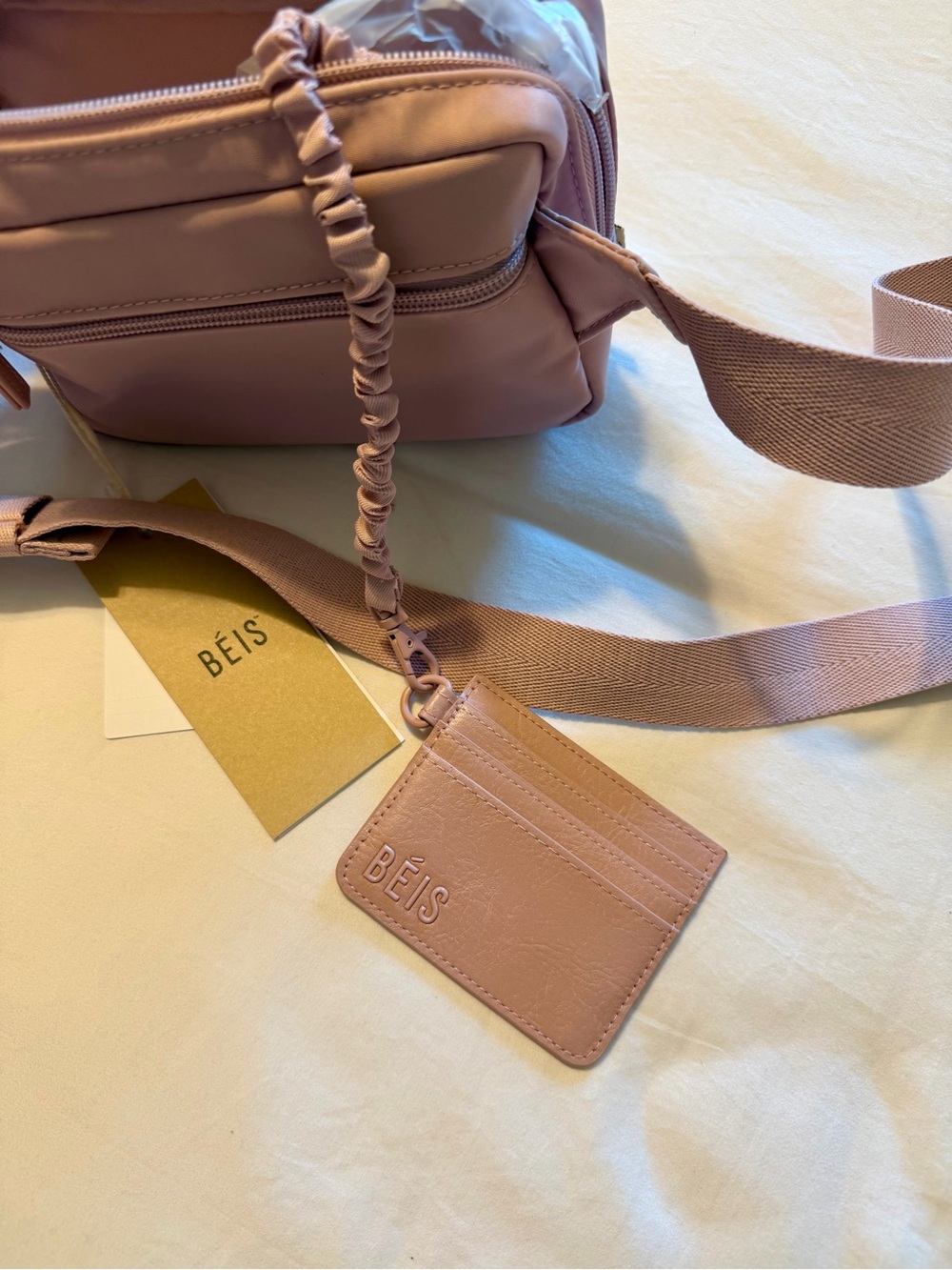 BEIS Blush Pink Crossbody Camera Bag - Picture 5 of 5